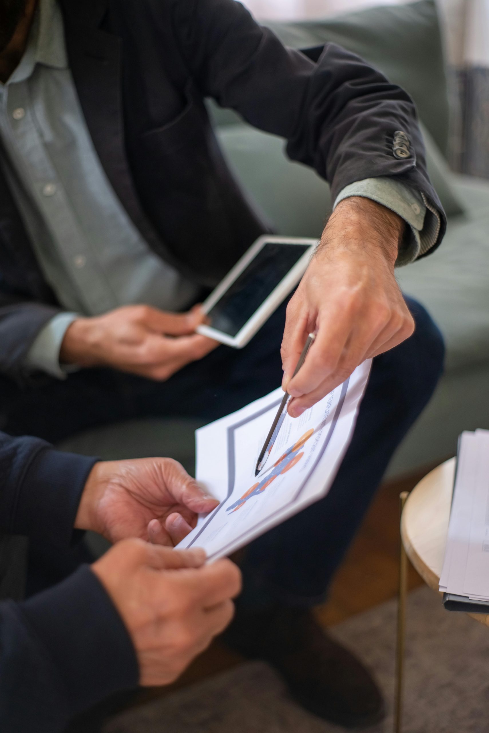 Zakelijk overleg over de administratie
